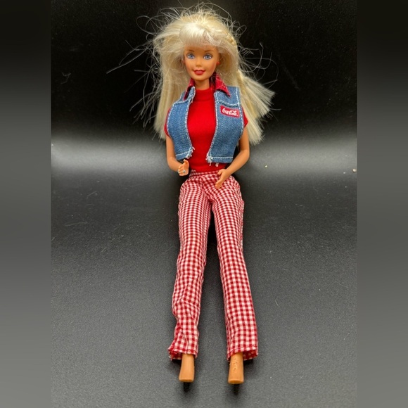 Mattel COCA-COLA Picnic Barbie Special Edition Doll 1997 #19626 Coke Red - Picture 1 of 11